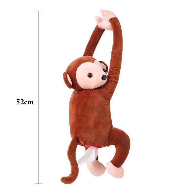 SHOPECOM Tissue Box Creative Monkey Design Tissue Holder Tissue Dispenser Tissue Cover for Car(1 pcs) - Image 4