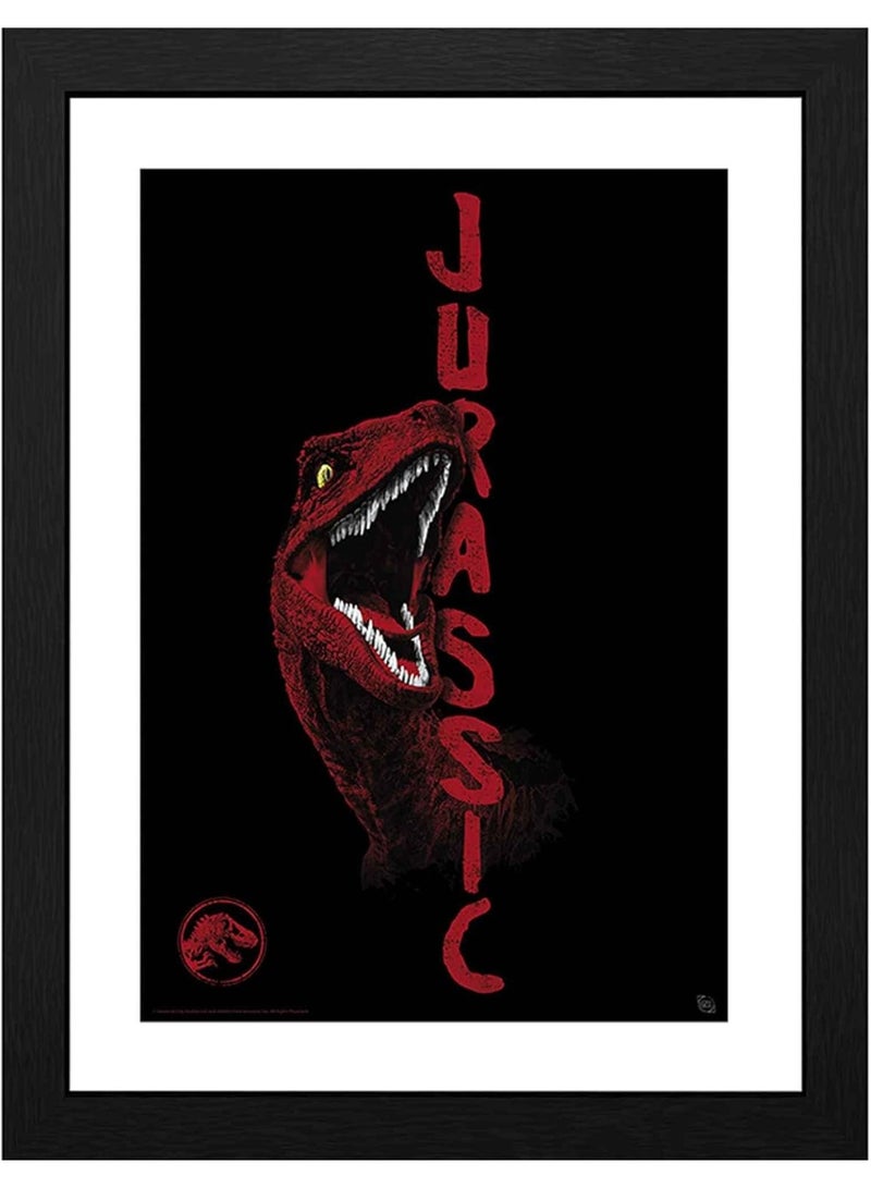 GBeye JURASSIC PARK Raptor World Framed Print