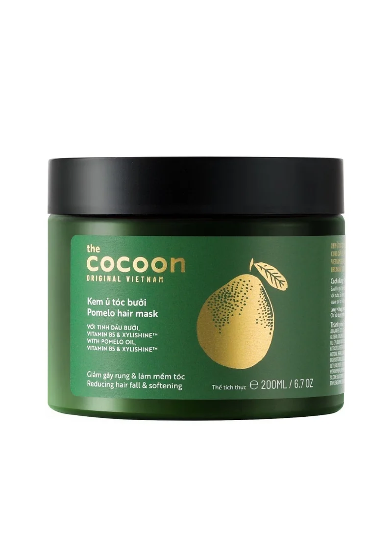 The Cocoon Original Vietnam  Pomelo Hair Mask – Deep Nourishing Hair Mask for Frizz Control & Scalp Protection | Intensive Repair & Smooth Finish-200ml  | Best Price UAE