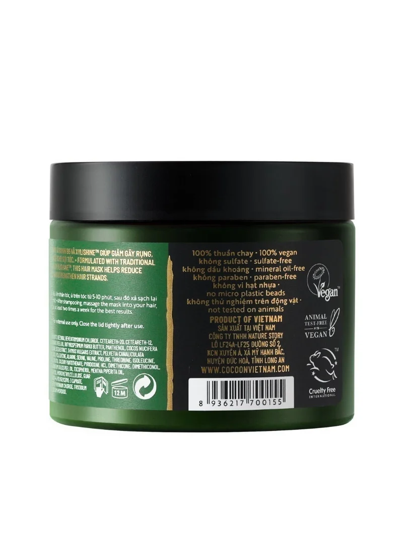 The Cocoon Original Vietnam  Pomelo Hair Mask – Deep Nourishing Hair Mask for Frizz Control & Scalp Protection | Intensive Repair & Smooth Finish-200ml  | Best Price UAE