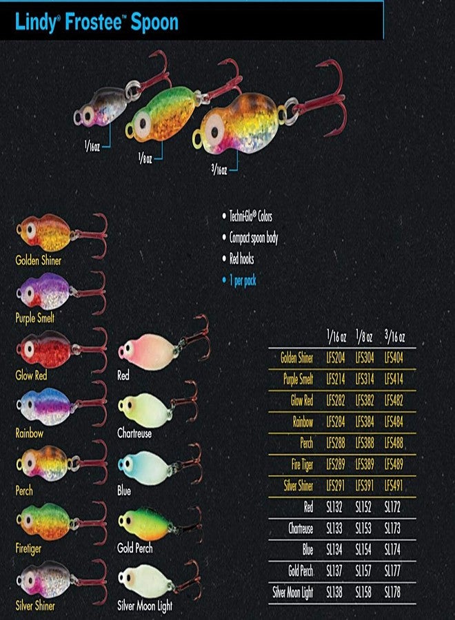 Lindy Techni-Glo Frostee Spoon - Gold Perch - 1/8 oz - Image 2