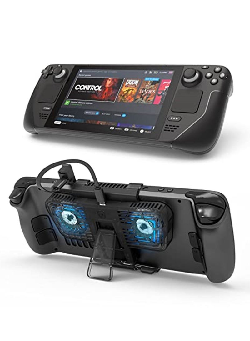 steam deck u0026 nintendo التبديل لقد اخترت u0026 روغ ally مروحة تبريد قاعدة مع الناقل التسلسلي العام محول الناقل التسلسلي العام جيم steam decks cooler الناقل التسلسلي العام ، قابل للتعديل سرعة - Image 1