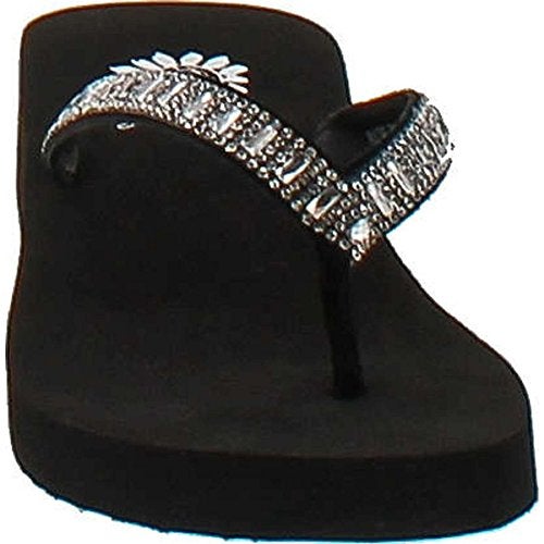 Yellow Box womens Zemily Sandal, Clear, 9.5 US - Image 4