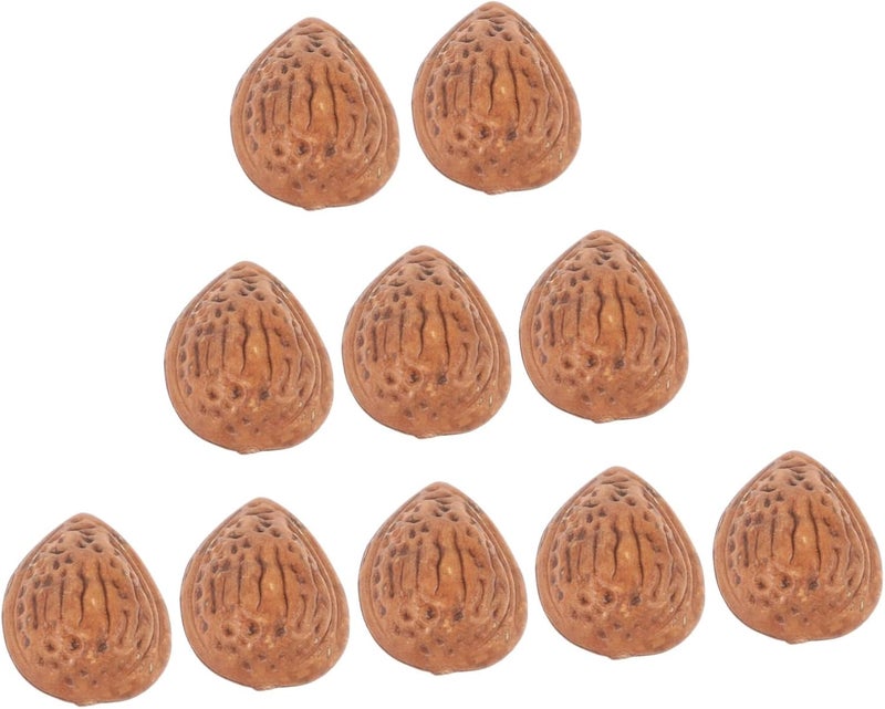 4 Pcs Artificial Almonds Lifelike Fake Nuts Food Prop Decoration Models - Image 1