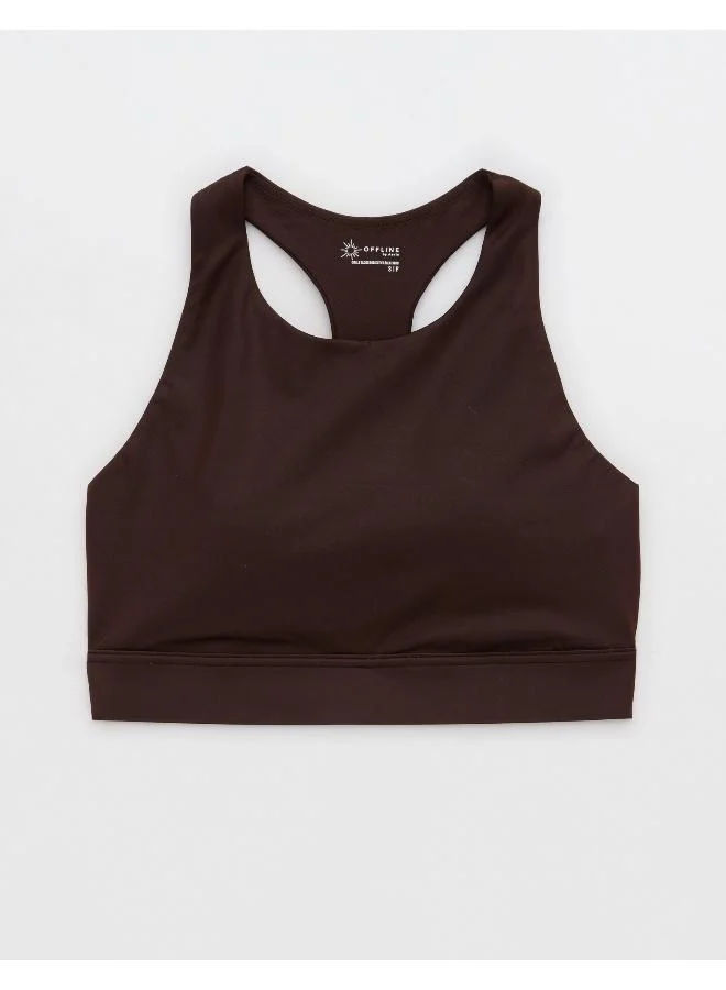 Aerie OFFLINE By Aerie Goals Gloss High Neck Sports Bra