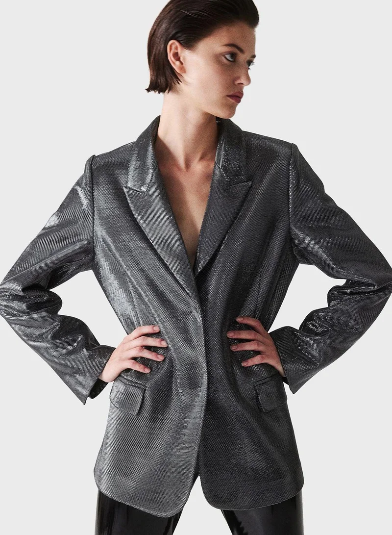H&M Shimmer Tailored Blazer