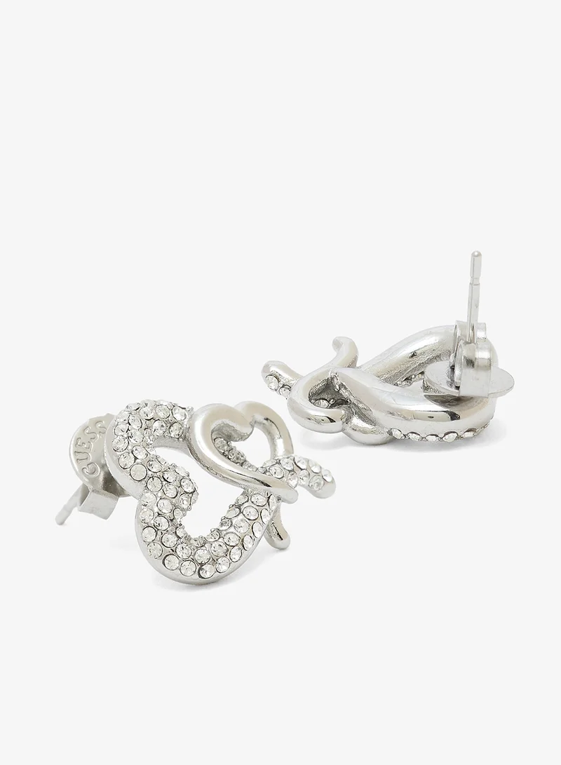 جس أقراط مرصعة بالقلوب