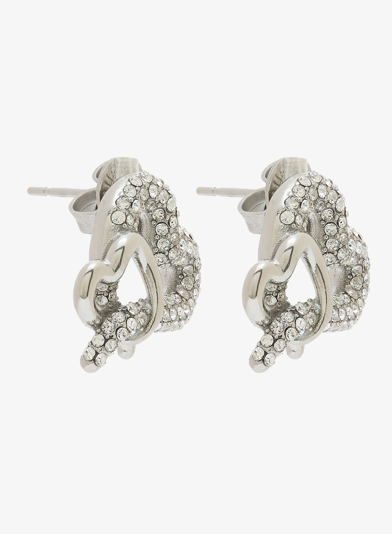 جس أقراط مرصعة بالقلوب - Image 1