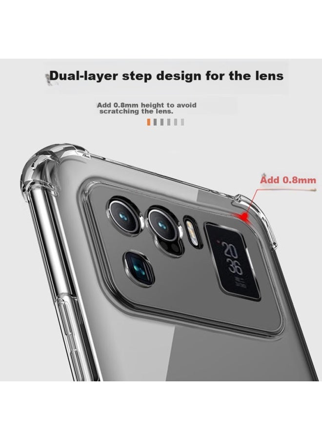 MAIKUQI غطاء هاتف Maikuqi لهاتف Xiaomi 11 Ultra وإصدار Xiaomi 11 Ultra، غطاء واقي، حماية كاملة بوسادة هوائية، مقاوم للصدمات، غلاف TPU ناعم، شفاف بالكامل - Image 4