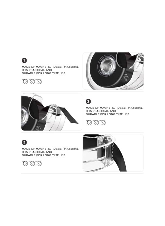 PROMASS - promass Magnet Tape Roll, 0.75 Inch Wide x 16 Feet Long, Flexible Adhesive Magnetic Tape with Dispenser for DIY Board, Home, Office (3 Pcs) - Image 1