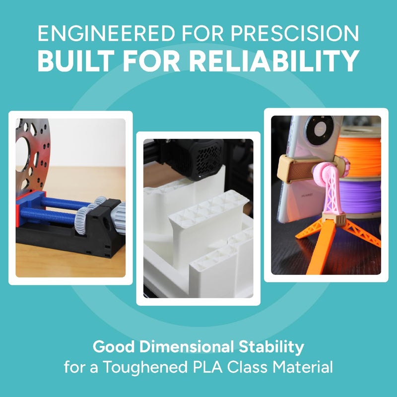 Polymaker PLA Pro 3D Printing Filament Black 1.75mm 1KG, High-Impact Tough PLA, Fast Printing up to 300mm/s, High Speed New Formula, Easy to Print on Most FDM Printers, No Enclosure Required - Image 4