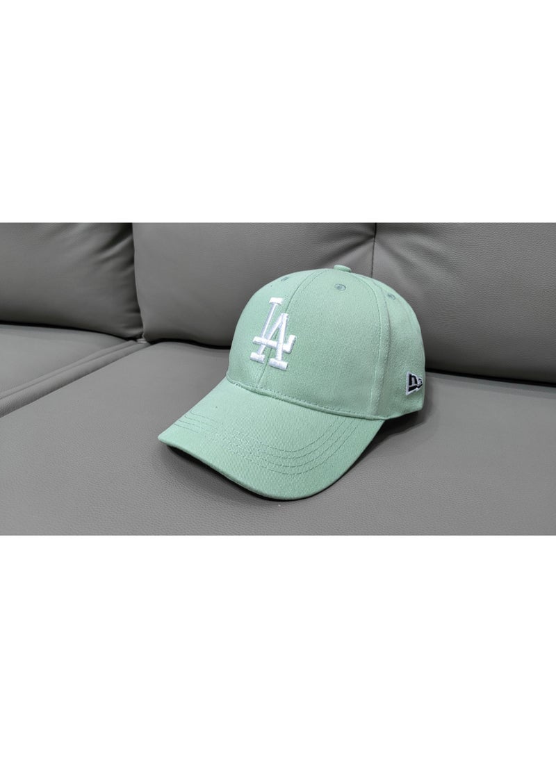 NEW ERA Pastel Green LA Logo Embroidered Baseball Cap - Fresh Casual Sun Hat for Daily & Spring Outfits 568Size