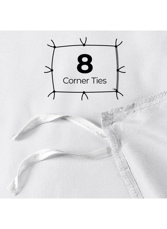 Utopia Bedding Duvet Cover Queen Size Set - 1 Duvet Cover with 2 Pillow Shams - 3 Pieces Comforter Cover with Zipper Closure - Ultra Soft Brushed Microfiber, 90 X 90 Inches (Queen, White) - Image 4