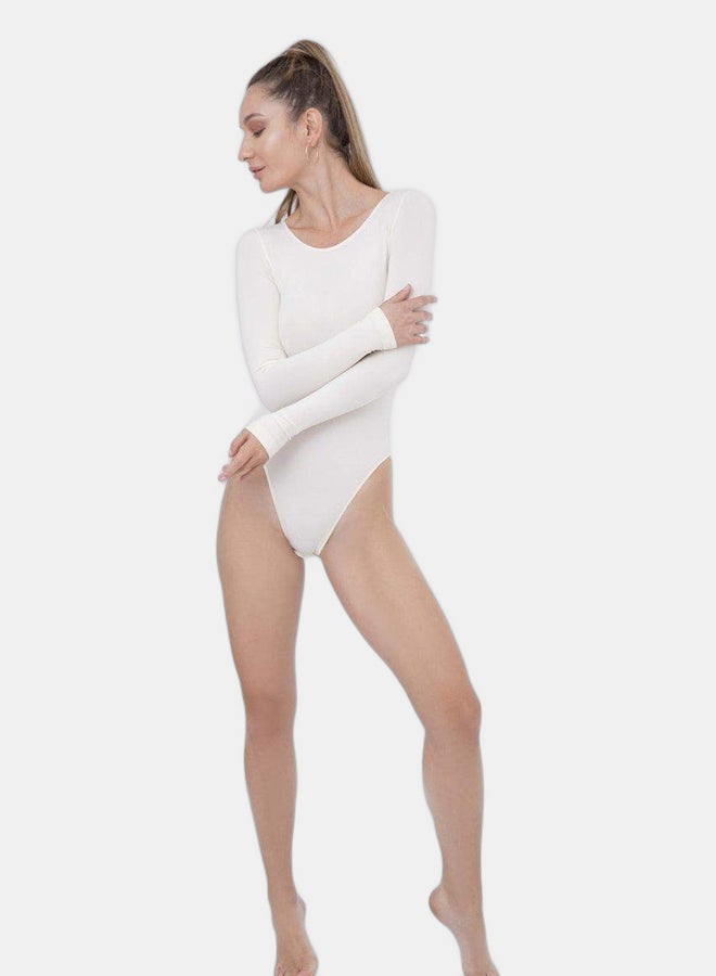Carina Long Sleeves Microfiber Bodysuit  - Image 1