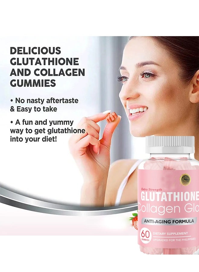 Collagen - Glutathione Collagen Gummies, Glutathione Collagen Glow Gummies For Dark Spot, Korea Glutathione Gummies For Women, Glutathione Collagen Glow Anti Aging - Image 1