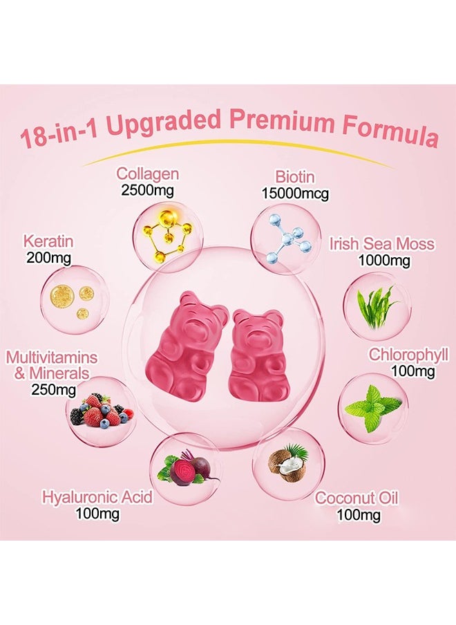 Collagen - Glutathione Collagen Gummies, Glutathione Collagen Glow Gummies For Dark Spot, Korea Glutathione Gummies For Women, Glutathione Collagen Glow Anti Aging - Image 1