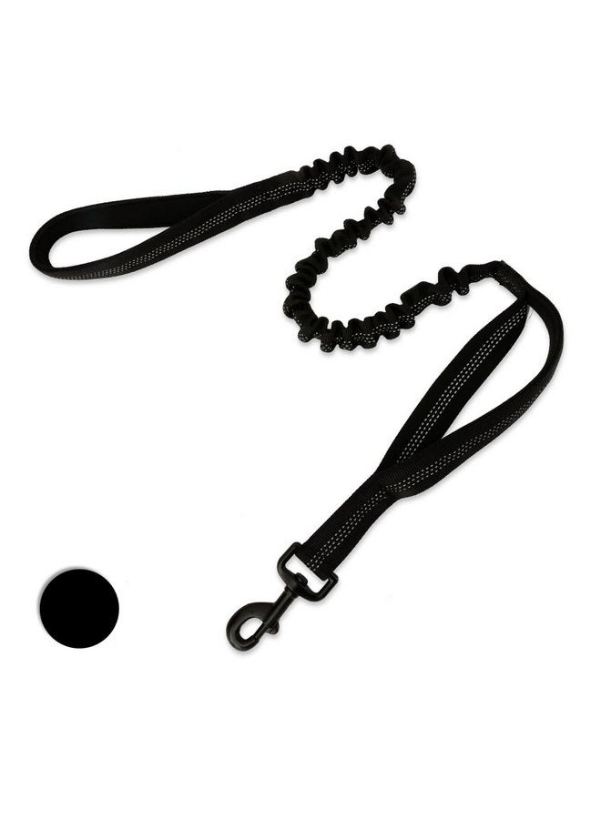 Eagloo Tactical Dog Leash, Military Training Bungee Leash for Large Dogs with Shock Absorption, Heavy Duty Dog Leash with 2 Padded Control Handles, Black 5.2FT