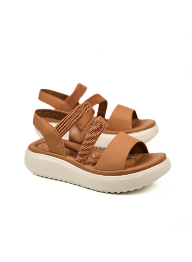 Mon Ami Women’s Platform Comfort Sandals | Lightweight Elastic Strap Walking Sandals | Cushioned Open Toe Casual Footwear | Soft Support Slingback Sandals for Daily Wear Travel Outdoor Use | Modern Comfort Fashion Sandals - Image 5