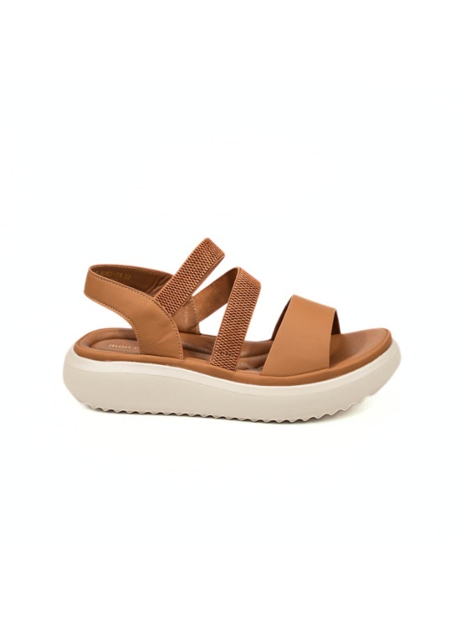 Mon Ami Women’s Platform Comfort Sandals | Lightweight Elastic Strap Walking Sandals | Cushioned Open Toe Casual Footwear | Soft Support Slingback Sandals for Daily Wear Travel Outdoor Use | Modern Comfort Fashion Sandals - Image 2