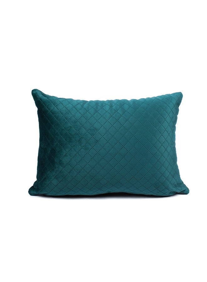 STITCHNEST مجموعة من 2 غطاء وسادة | مخمل مبطن | أخضر كاسلتون | مظهر ناعم وعالي الجودة | 12x18 بوصة | مناسب للأريكة وديكور غرفة المعيشة - Image 4