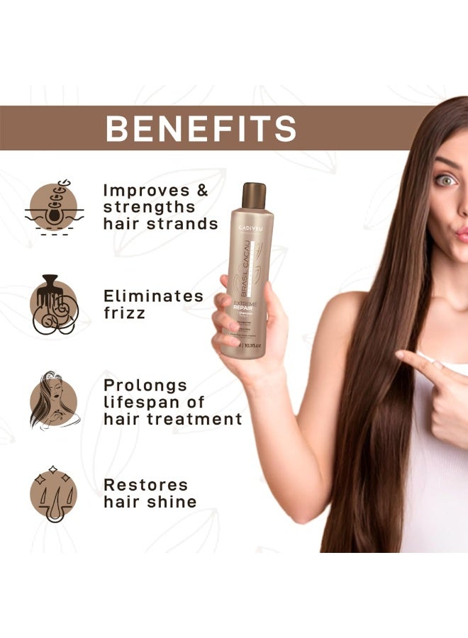 Cadiveu Brasil Cacau Extreme Repair Shampoo For Damaged Hair - Image 4