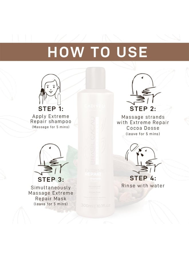 Cadiveu Brasil Cacau Extreme Repair Shampoo For Damaged Hair - Image 5