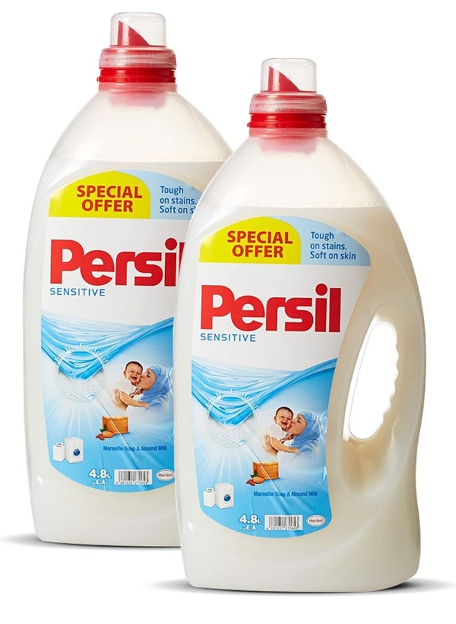 Persil Sensitive Baby Liquid Laundry Detergent with Deep Clean Technology 2x4.8L  - Image 1
