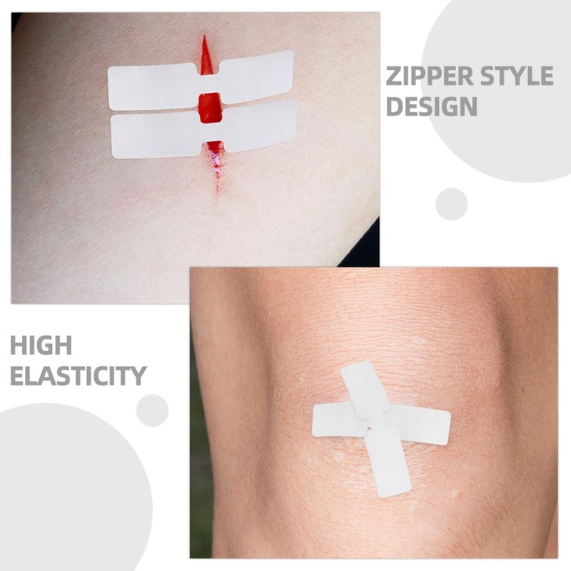 20 Pcs 45x10mm Flexible Breathable Adhesive Bandage Zip Strips For Wound Care - Image 5