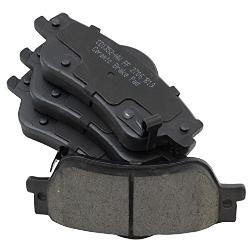 TRQ Front & Rear Brake Pads Ceramic Compatible with 2008-2009 Pontiac G8 - Image 4