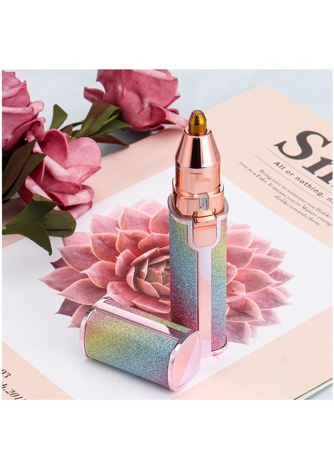 BLAWLESS 2 in 1 Rechargeable USB Painless Face & Eyebrow Hair Remover +5 In 1 Beauty Care Massager - Image 3