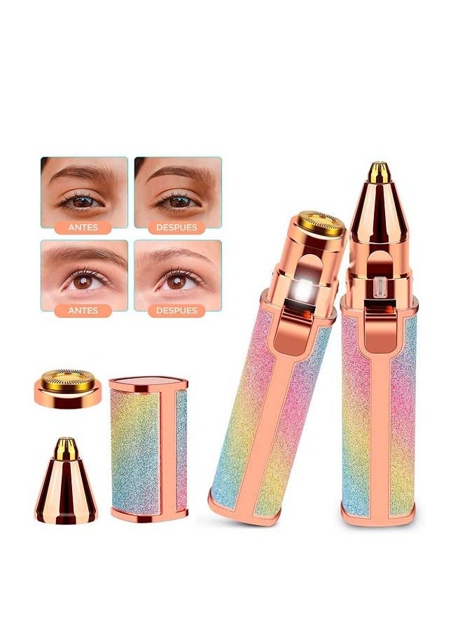 BLAWLESS 2 in 1 Rechargeable USB Painless Face & Eyebrow Hair Remover +5 In 1 Beauty Care Massager - Image 5