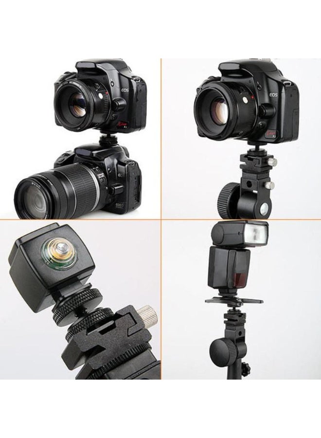 Camera Hot Shoe Mount to 1/4"-20 Tripod Screw Adapter 1/4" Double-Layer Screw Adapter for Camera Flash Hot Shoe Mount DSLR Camera - Image 3