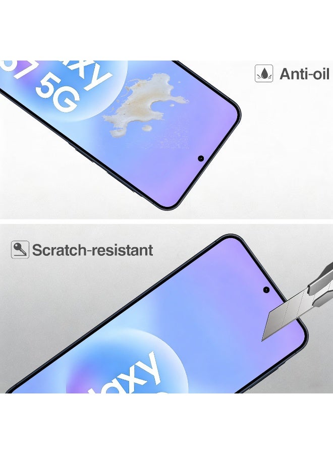 Wechdo 2 Pack for Samsung Galaxy A57 5G Premium Tempered Glass Screen Protector, 1 Pack Front Screen Protector and 1 Pack Camera Lens Film, with 9H Hardness, Anti-Fingerprint, Anti-Shatter, Bubble-Free & Easy Installation - Image 4
