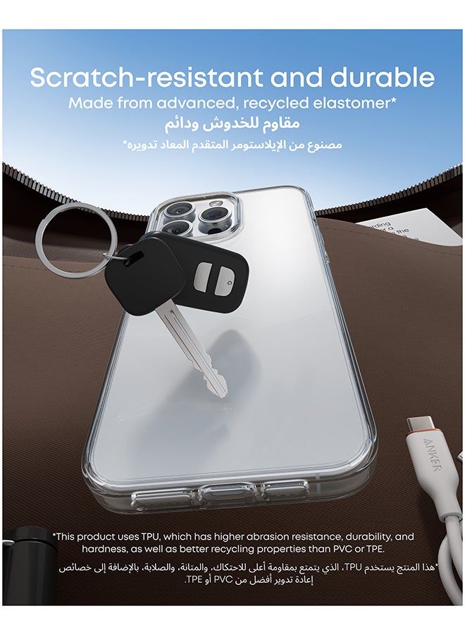 Anker Clear Phone Case Cover for iPhone 15 Pro Max, Anti-Yellowing, Ultra-Slim and Durable Protective Cover, Compatible with Wireless Charging, iPhone 15 Pro Max Shockproof Clear Case - Image 4