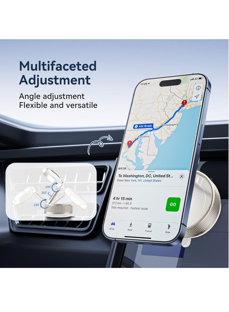 Necomi Vacuum Suction Magnet Phone Holder Mount, Magnetic Car Phone Holder, 360° Adjustable Suction Car Phone Mount for Car/Smooth Surface/Travel/Gym  - Image 4