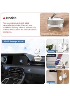 Necomi Vacuum Suction Magnet Phone Holder Mount, Magnetic Car Phone Holder, 360° Adjustable Suction Car Phone Mount for Car/Smooth Surface/Travel/Gym  - Image 5