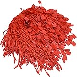Renashed Renashed 7" 1000Pcs Red Hang Tag String Nylon String Snap Lock Pin Loop Fastener Hook Ties Easy and Fast to Attach - Image 1