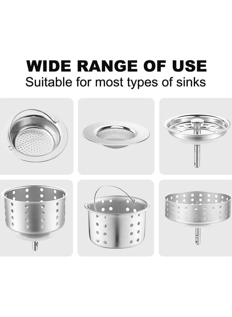 أكياس مصفاة حوض المطبخ الشبكية - 200 قطعة أكياس فلتر مصفاة حوض المطبخ للاستخدام مرة واحدة لتصريف الحوض لجمع نفايات الطعام والقمامة المتبقية من المطبخ - Image 5