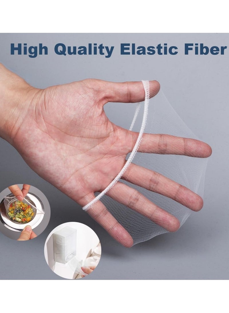 أكياس مصفاة حوض المطبخ الشبكية - 200 قطعة أكياس فلتر مصفاة حوض المطبخ للاستخدام مرة واحدة لتصريف الحوض لجمع نفايات الطعام والقمامة المتبقية من المطبخ - Image 4