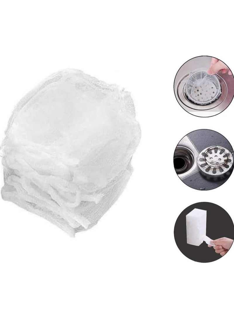 أكياس مصفاة حوض المطبخ الشبكية - 200 قطعة أكياس فلتر مصفاة حوض المطبخ للاستخدام مرة واحدة لتصريف الحوض لجمع نفايات الطعام والقمامة المتبقية من المطبخ - Image 3