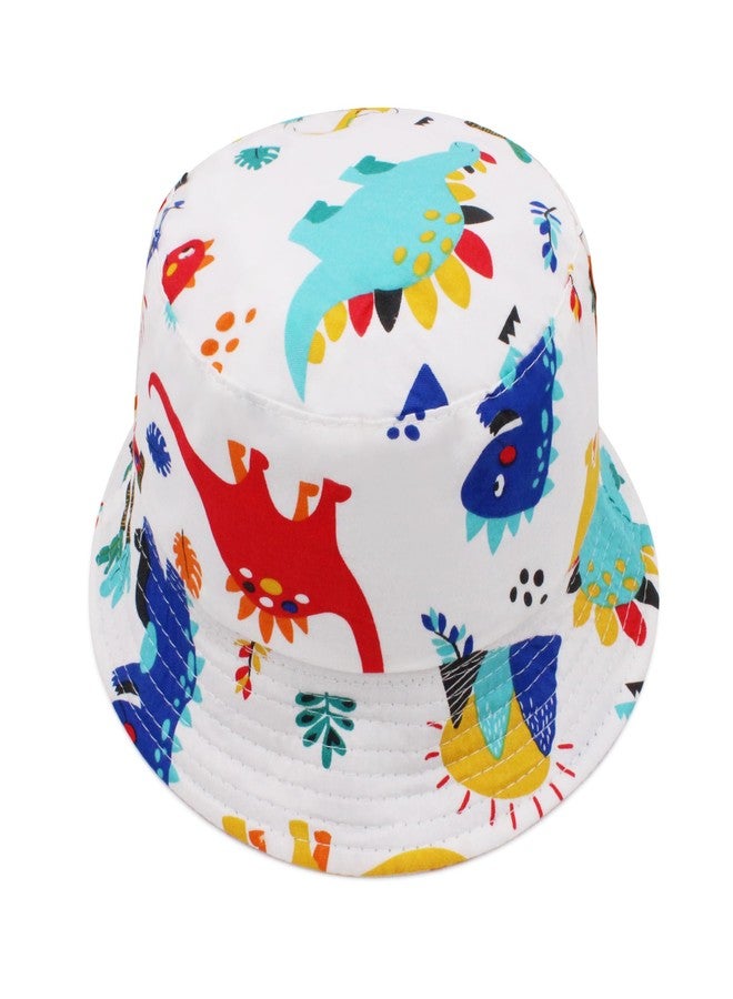 VRITRAZ Kids Bucket Hat with Cute Dinosaur Print | Baby Boys & Girls Summer Sun Protection Hat | Lightweight Outdoor Travel, Beach & Play Cap - Image 3