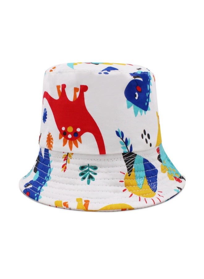 VRITRAZ Kids Bucket Hat with Cute Dinosaur Print | Baby Boys & Girls Summer Sun Protection Hat | Lightweight Outdoor Travel, Beach & Play Cap - Image 2