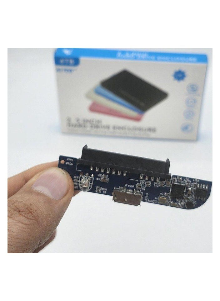 علبة محرك الأقراص الصلبة، محرك أقراص صلبة SATA USB 2.0 مقاس 2.5 بوصة، علبة خارجية، صندوق أقراص SSD، علبة محرك أقراص صلبة محمولة، علبة محرك أقراص صلبة SSD، محول علبة محرك أقراص صلبة SATA إلى محرك أقراص صلبة  - Image 3