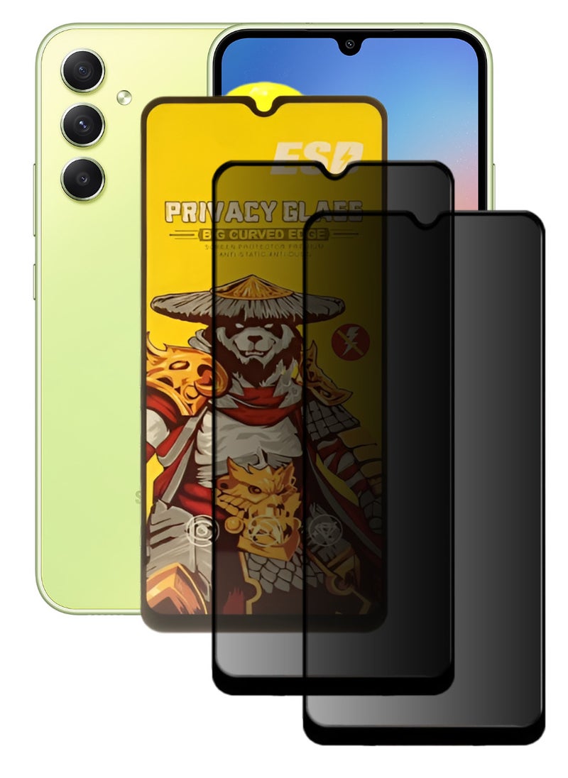 ESD 2 Pieces Tempered Dustproof Privacy Glass Screen Protector Compatible For Samsung Galaxy A34 5G - Image 1
