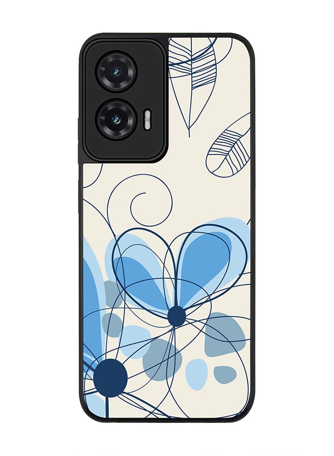 Stylizedd For Motorola Moto G35 Case,Slim fit Camera Protection, Shockproof Thin Phone cover  - Daisy Lines