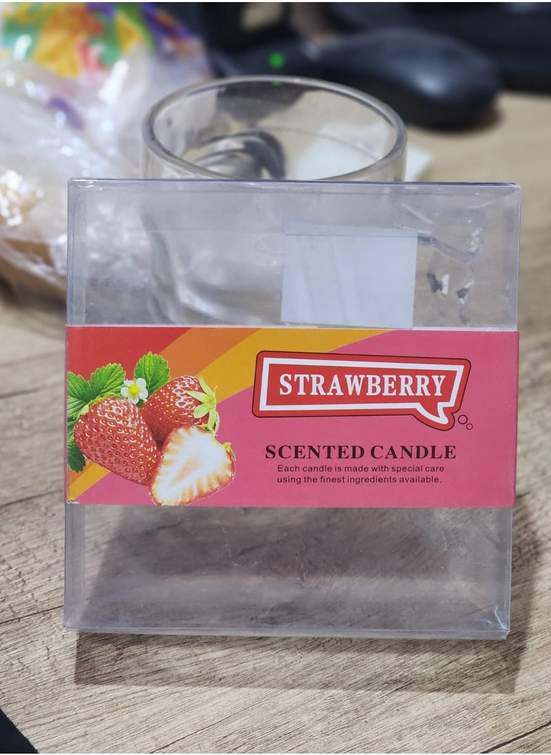 Generic Strawberry Scented Candle - 4 pcs  - Image 2