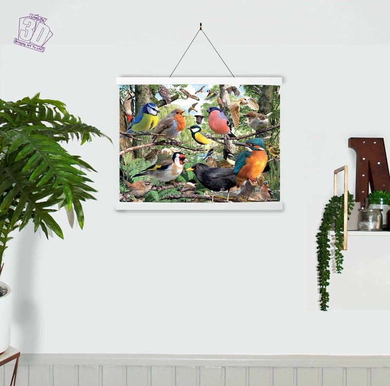 3D LiveLife Lenticular Wall Art Prints - Nature's home from Deluxebase. Unframed 3D Bird Poster. Perfect wall decor. Original artwork licensed from renowned artist, David Penfound - Image 5