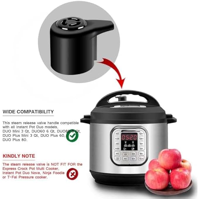 Bukela Steam Release Valve Universal Pressure Cooker Valve Replacement Handle For Instant Pot 3 5 6 8 Qt - Image 2