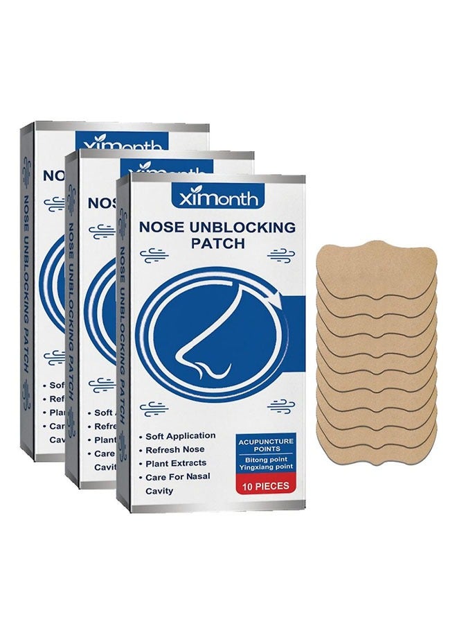 general 3 boxes of ventilated nasal strips to relieve nasal congestion and snoring while sleeping, improve sleep breathing, stop snoring, and relieve blocked nasal strips - Image 1