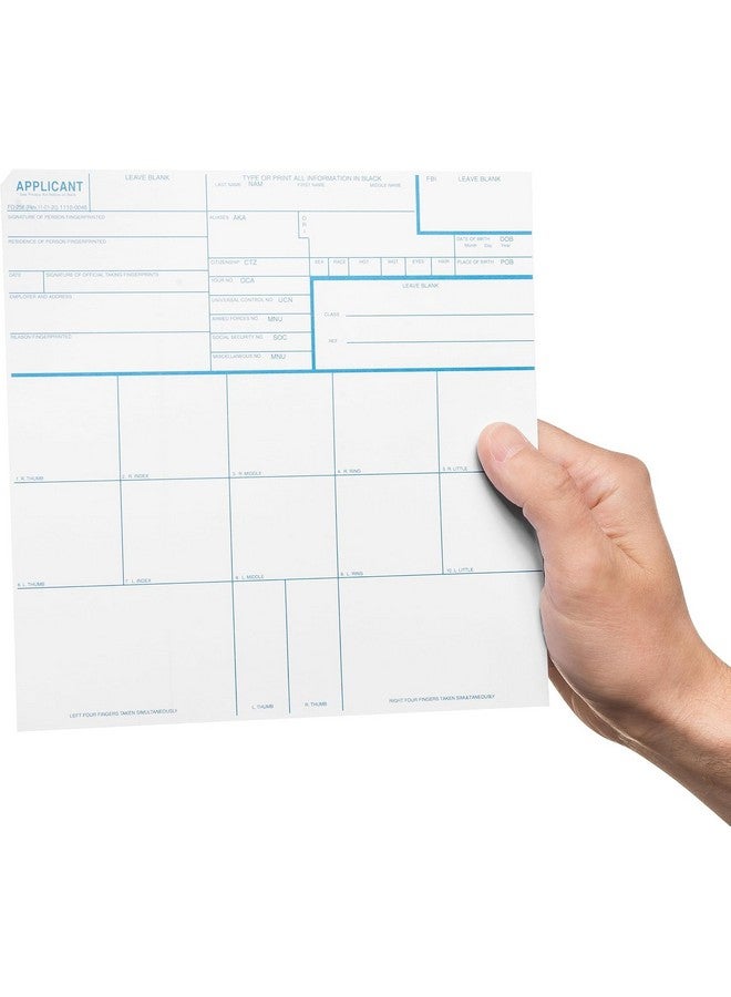 NATIONAL GUN TRUSTS - Made In The Usa - Fd 258 Fingerprint Cards 2024, 10 Pack - 11-1-20 Newest Version - Image 2